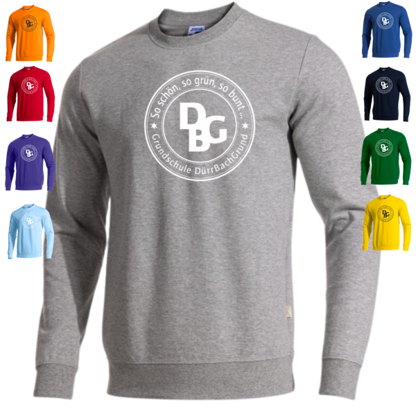 Sweatshirt Auswahl an Farben mit Brust Logo